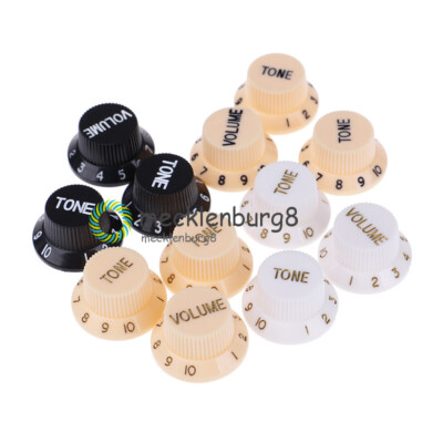 3Pcs/set X Plastic Guitars Strat Knob 1-Volume 2-Tone Control Knobs For Guitar M