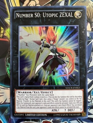 Yu-Gi-Oh! Number S0: Utopic ZEXAL MACR-ENSE2 Super Rare Limited Edition  NM/M | eBay