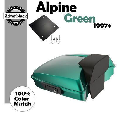 Alpine Green Razor Tour Luggage Trunk Pad Fits 97+ Harley Street Road King Glide