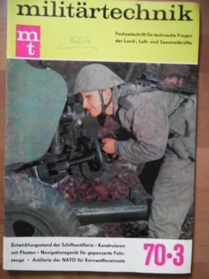 MILITÄRTECHNIK 3/1970 (2) Pak-Richtkanonier sowjet. Panzerbau Pontonbrücken NVA