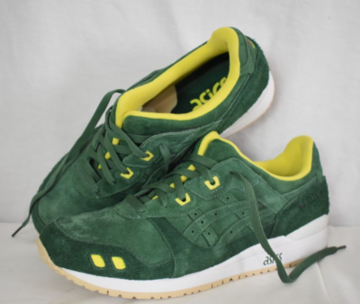 Size 11.5-New ASICS Gel-Lyte III OG 'Shamrock' Green Suede