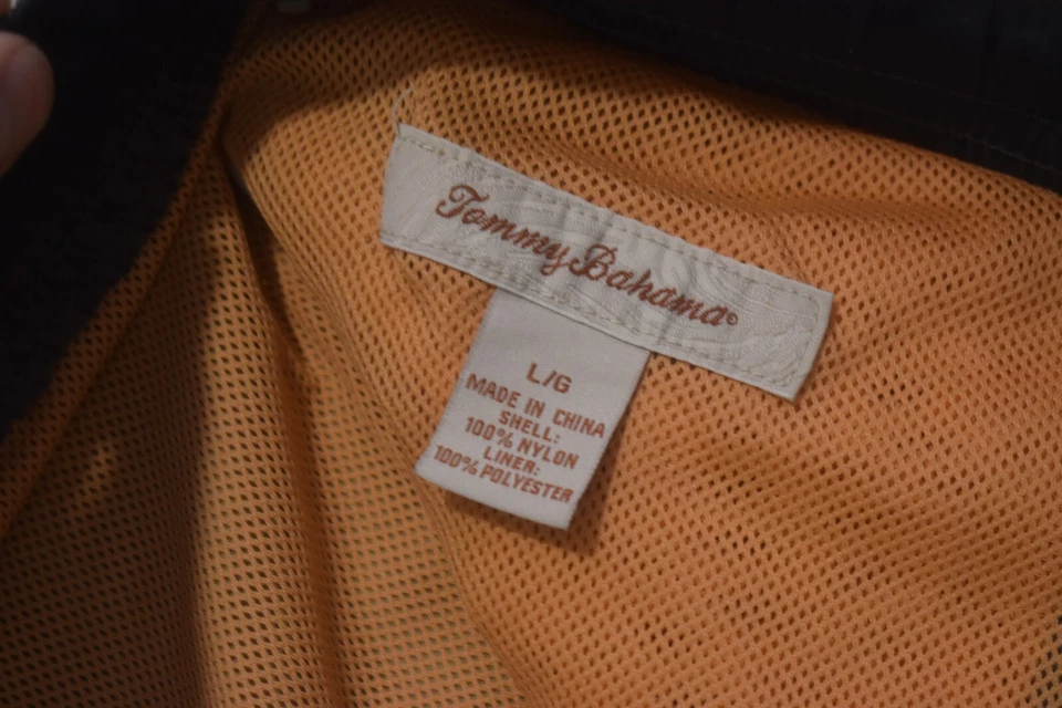 Bañador Tommy Bahama Relax gris 100 % nailon con red con bolsillos grandes para hombre Foto 4 de 4