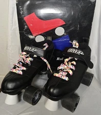 Chicago Bullet Men's Speed Deluxe Roller Skate Black Mens Size 7 Womens 5.5 EUC