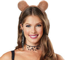 Costume Accessory Bear Ears Headband,Cute Bear Ears Headpiece for Halloween Chri