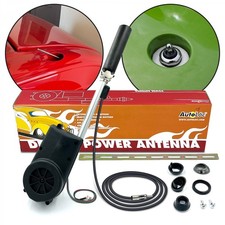 Frenched Am Fm Car Radio Automatic Power Antenna Kit Electric Stainless Mast 12v