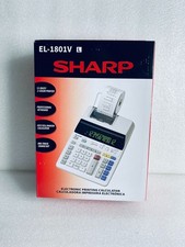 sharp EL-1801V 12-Digit 2-Color Printing Calculator