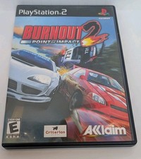 Burnout 2 Point of Impact PS2 Complete CIB Tested Working Light Scratches
