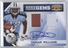 2010 Panini Gridiron Gear Rookie Gems 5/15 Damian Williams #271 Auto 0f6
