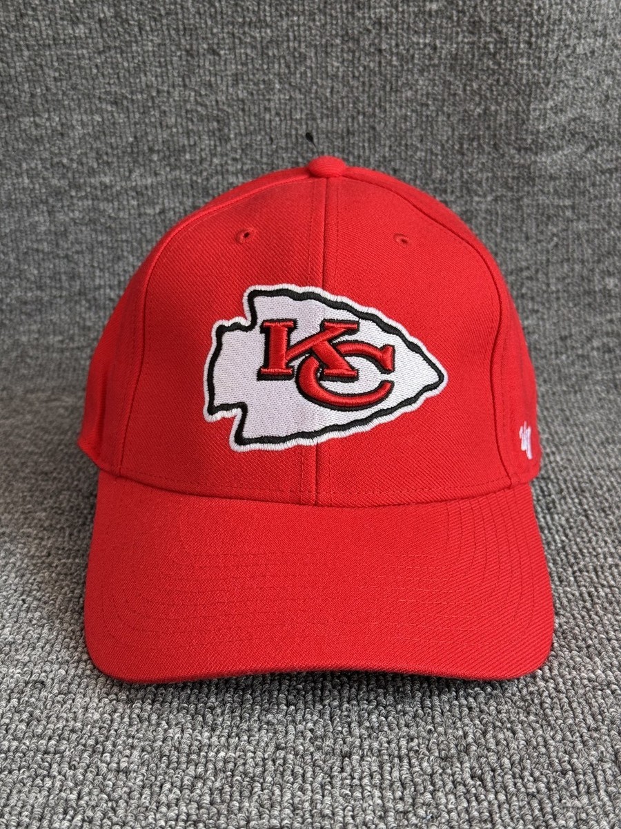 47 Brand Kansas City Chiefs Strapback Hat Red White NFL One Size