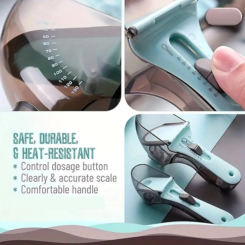 Adjustable Measuring Spoon with Sliding Scale for Dry, Liquid & Powder Ingredien - Image 3 of 4