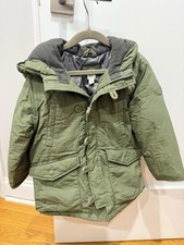 Gap Green Hooded Parka Coat 4 Years Toddler Winter Insulated Lined