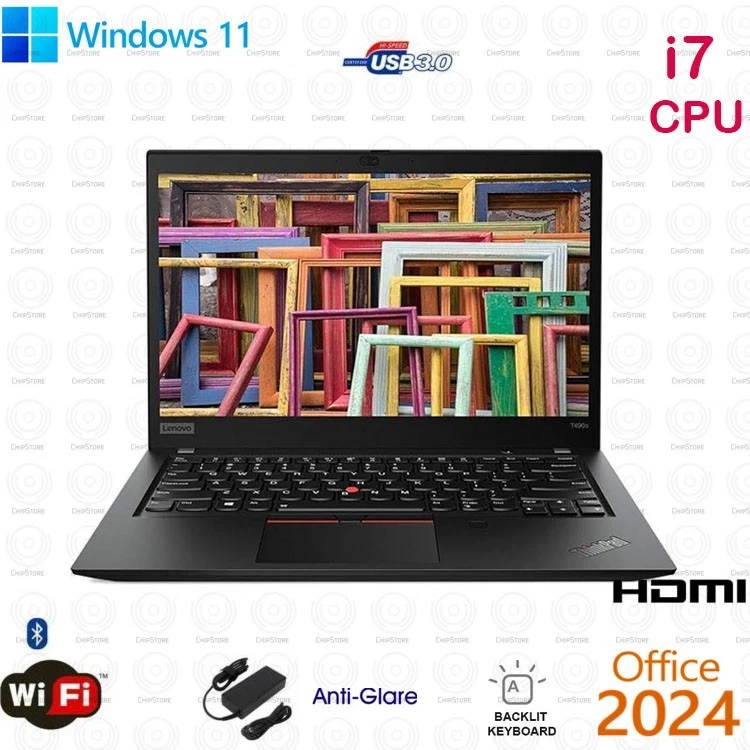 Lenovo Intel Core i7 8th Gen. PC Laptops & Netbooks 500-749 GB