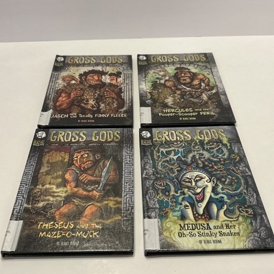 Medusa, Theseus, Jason, Hercules (Michael Dahl Presents: Gross Gods) Set!- GOOD