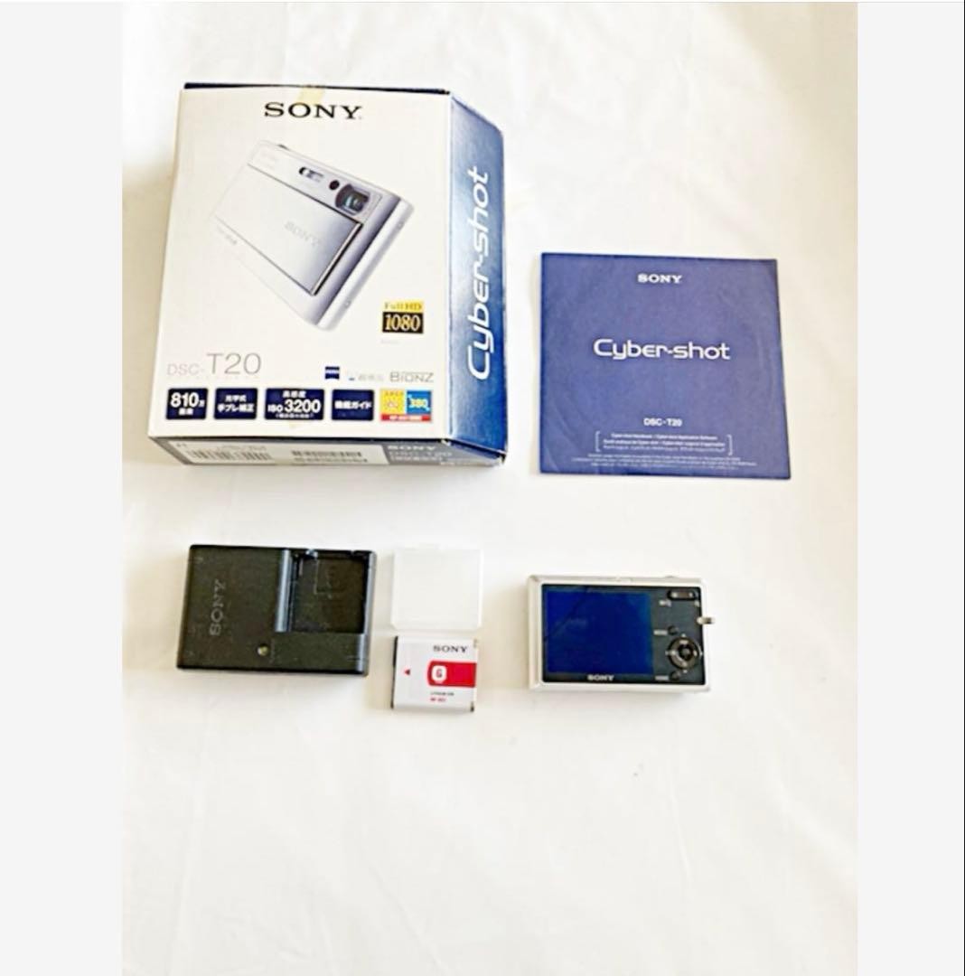 Sony Cyber-shot DSC-T20 Silver Digital Camera 8.1MP Optical Zoom