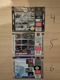SONY PLAYSTATION 1 PS1 PSONE FRONT & BACK COVER PAL