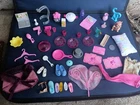 Vintage Barbie Accessories Dishes Flowers Shoes Pillow Etc