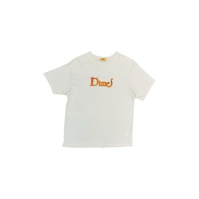 Dime Classic Cat T-Shirt Herren Medium Creme Made In Canada Spellout Logo Print