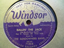 SQUARE DANCE Ballin' The Jack Sundowners Band BILL BAILEY WINDSOR 7120 Alumbaugh
