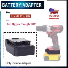 Battery-Adapter For Dewalt 18V 20V battery To for Hyper Tough 20V Cordless Tools