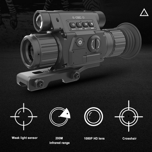 NV009A Night Vision 1920P 700M Zoom Rangefinder 905nm Sight Scope w/Guide Rail - Picture 14 of 17