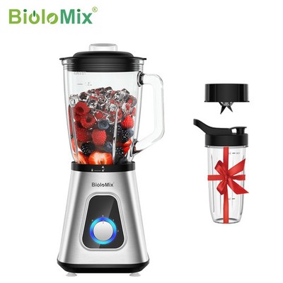 BioloMix Profi Standmixer 1300W 1,5L Glaskrug Smoothie BPA-frei Eis
