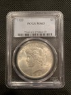 1923–P U.S. PEACE SILVER DOLLAR - MS 63 - PCGS GRADED! — photo 1