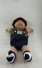 Vintage 1983 Cabbage Patch Kids Coleco Auburn Hair Brown Eyes Overalls Boy Doll