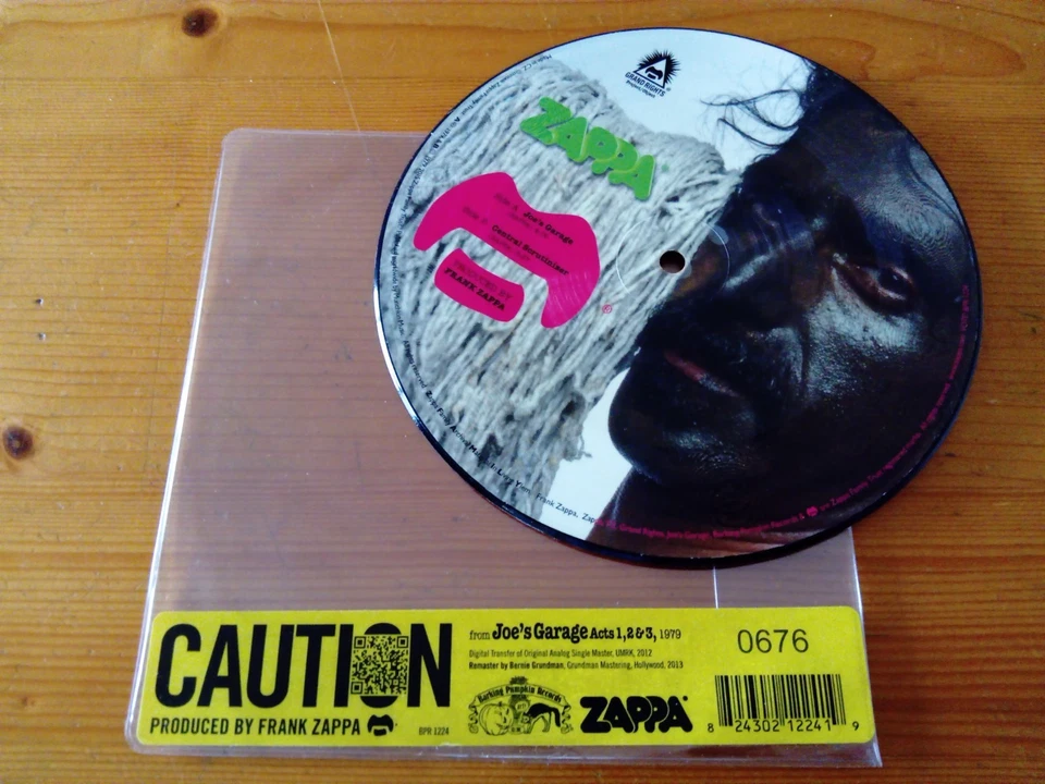 Frank Zappa Joe's Garage Limited Numbered Vinyl 7" PICTURE DISC (Reissue/RSD) - Image 2 of 4