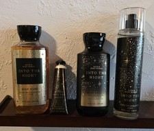 Bath  Body Works Into The Night Lotion Mist Wash Hand Cream Set Full Size S/4
