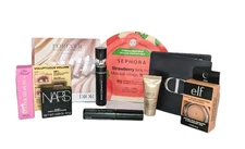 Lipstick & Makeup Bundle Dior MAC Too Faced MORE 9 Samples & Minis Xmas Stocking