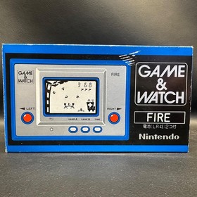 Ga Left 1073 Nintendo Game & Watch FIRE Box And Instruction Manual