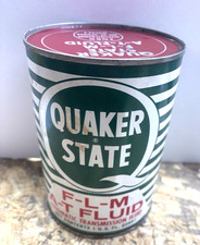 Vintage Quaker State F-l-m Atf Fluid Quart Can Unopened Ford Transmission Oil