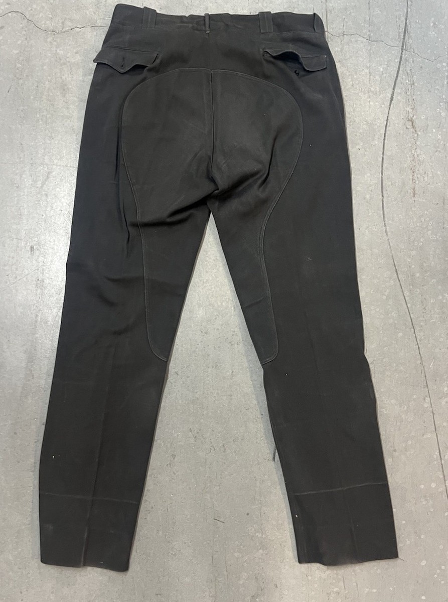 Vintage 50s H Bar C Ranch Wear Western gabardine Black Pants, Size