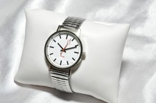 TCM Armbanduhr Herren Damen Bahnhofsuhr Flexband