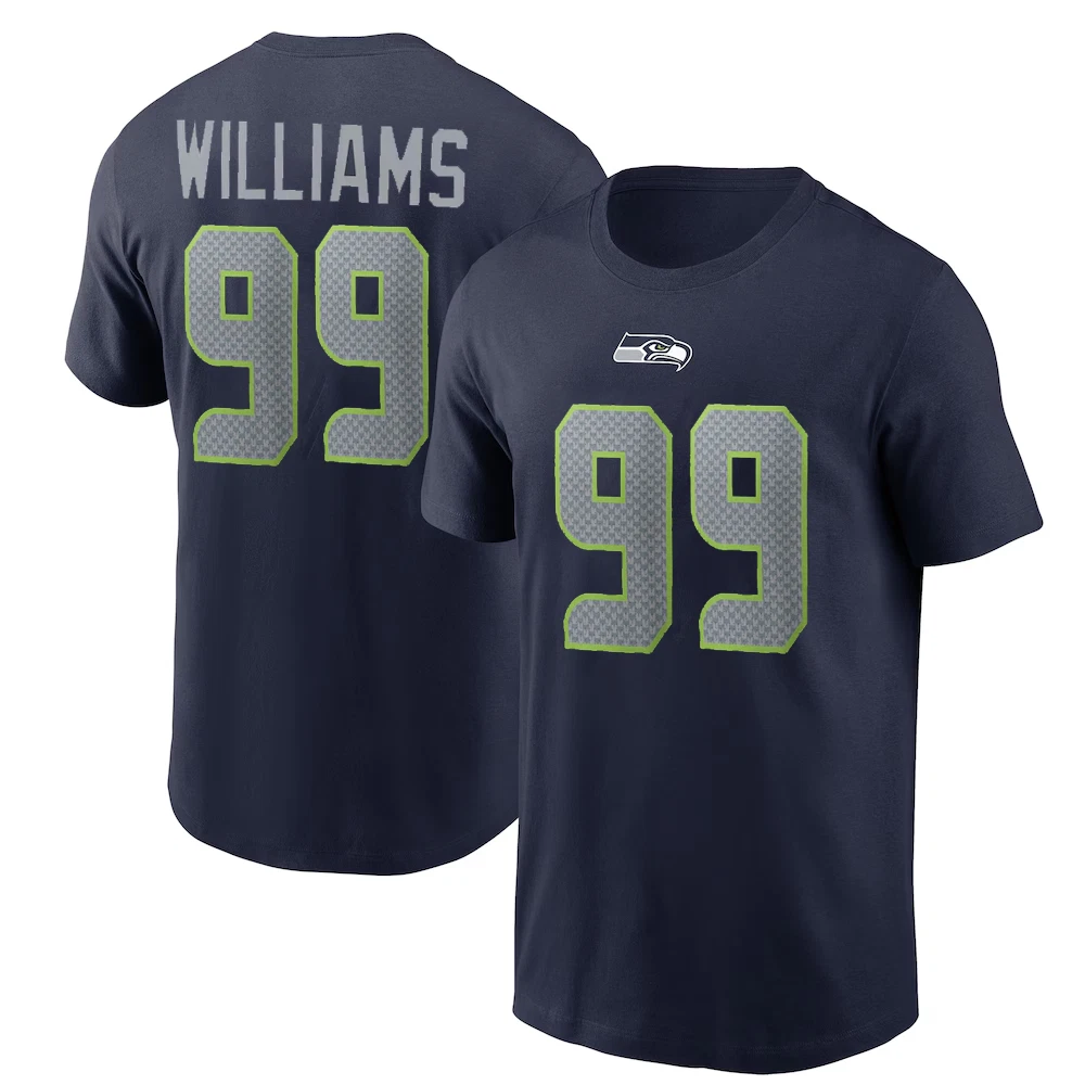 Leonard Williams #99 Seattle Seahawks Name and Number