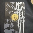 3g Gold Guilded 999 Fine Silver Panda In Card/COA