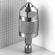 1/4" Hex Shank Keyless Drill Chuck Adapter Quick Change Converter 0.3mm-6.5mm