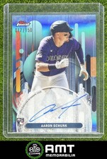 Aaron Schunk RC Auto 2025 Topps Finest 17/150 Sky Blue Refractor Rockies