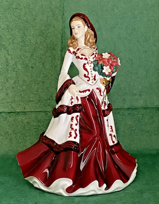 Royal Doulton Christmas Day 2008 HN5209 Pretty Ladies Figurine In
