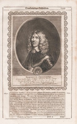 Bengt Oxenstierna Sweden Sverige diplomat ämbetsman Portrait Kupferstich 1650.
