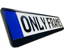 Euro License Plate Tag Holder Mounting Adapter Bumper Frame Bracket Universal