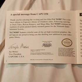 Capcom Yo! Noid NES Game Cartridge Manual Included NTSC-U/C (US/Canada)
