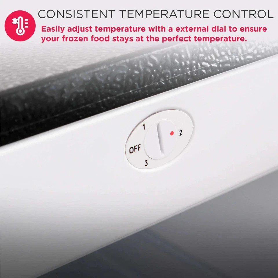 Frigidaire 6,5 Cu. Congelador vertical ft, plata platino [STOCK EN EE. UU. - SIN CARGO] Foto 3 de 4