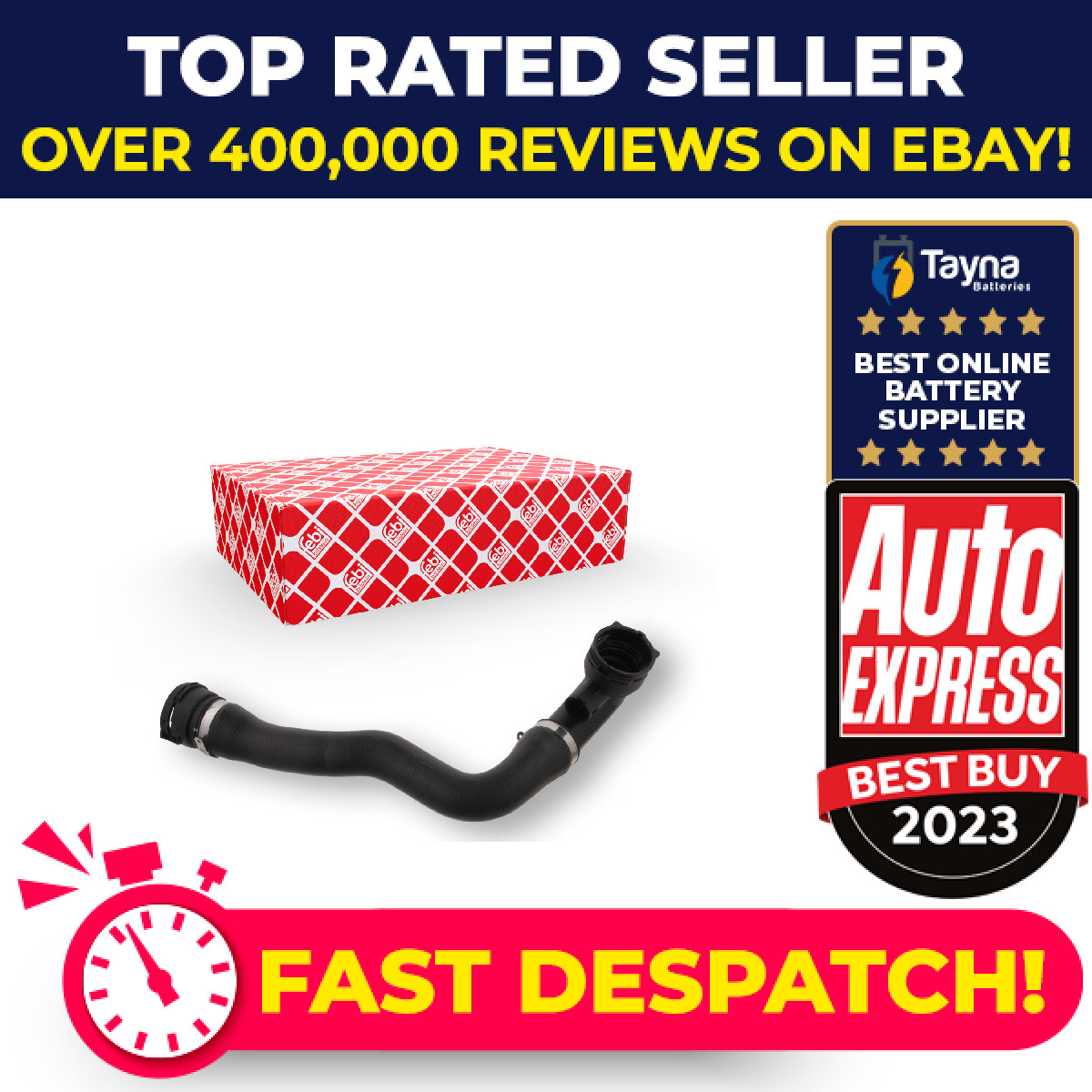 Radiator Hose 36596 Febi Coolant 11531439121 11537500750 Top Quality Guaranteed