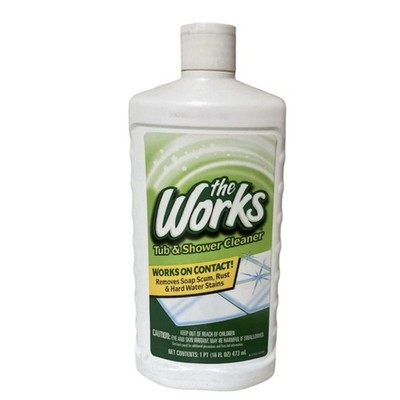 The Works, Tub & Shower Cleaner 16 fl oz Hard Water Rust NEW