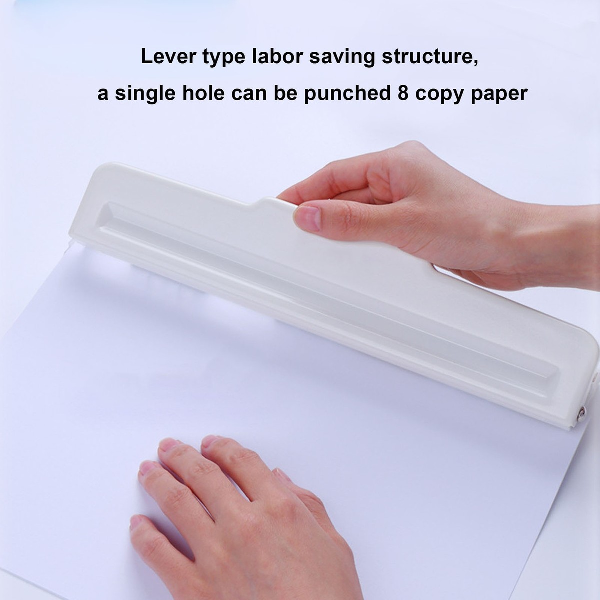 9 Holes Punch Manual 8 Sheet Capacity Hole Puncher For A4 B5 B6 A5 A6 Paper - View #5