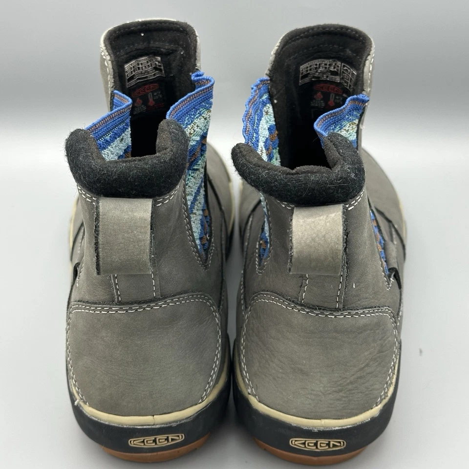 Botas Chelsea Impermeables Keen para Mujer 11 Gris Cuero Sin Cordones Informales Exterior Foto 2 de 4