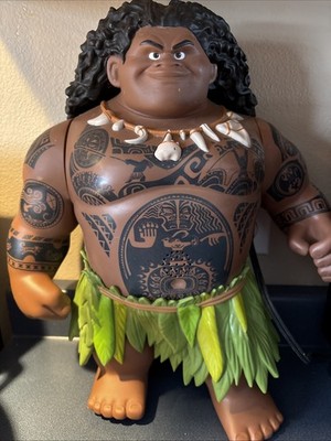 Disney Moana Maui 16'' Singing Talking Doll Action Figure Toy Jakks Works No Hook