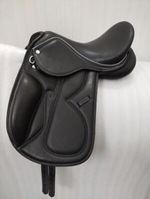 New English Dressage Leather Covered Horse Saddle With Free Girh