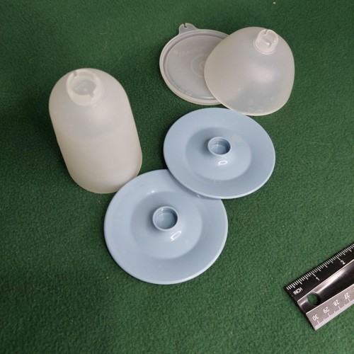 Juego de 2 tazas Tupperware azul helado Sherbet tazones de pudín tazones de frutas 6 piezas - Imagen 14 de 14